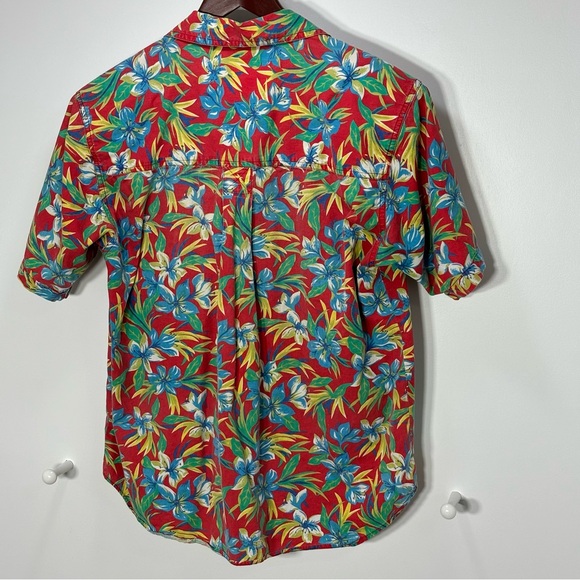 Vintage Pierre Cardin Women’s Size Small Hawaiian Floral Shirt Short Sleeve - Picture 5 of 6